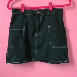 green denim Forever 21 skirt